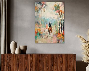 Reiter auf Waldpfad von Niklas Maximilian