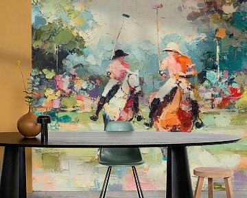 Polo game on horses by Niklas Maximilian