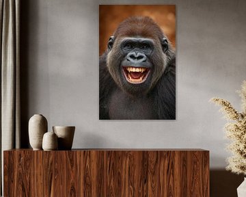 Laughing gorilla by Matthias Spartz