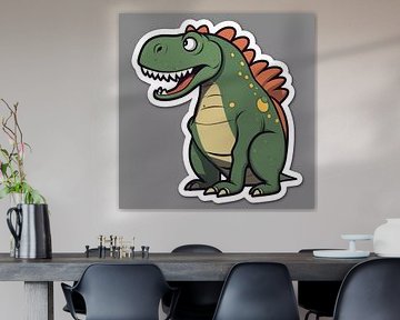 Dino joyeux sur Vythryd Arts