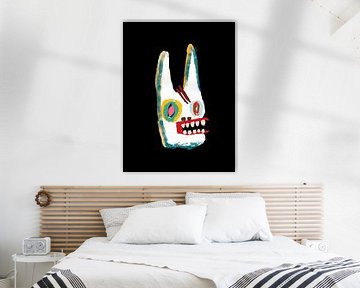 Abstract Tribal Creature – Bold Expressionist Art by Space Monkeys NFT