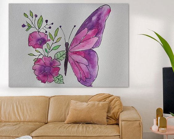 Example of the artwork in a room