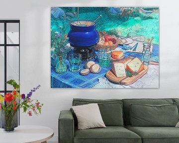 traditionelles Essen Stillleben, Fast Food