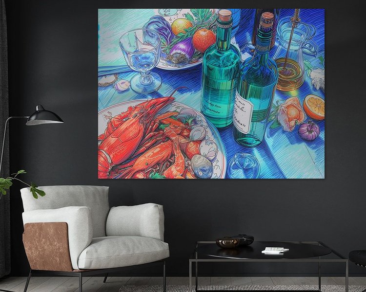 Example of the artwork in a room