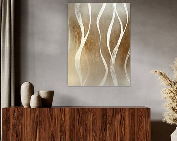 Weiße Linien | Gewellte weiße Linien