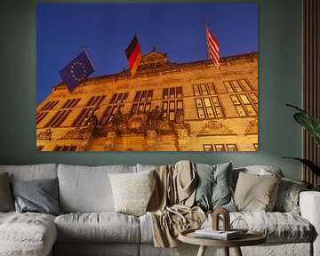 Maison Schütting avec drapeaux sur Torsten Krüger