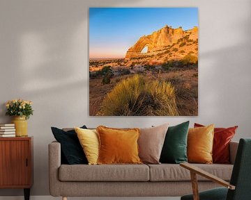 Arche de White Mesa au lever du soleil, Arizona sur Henk Meijer Photography