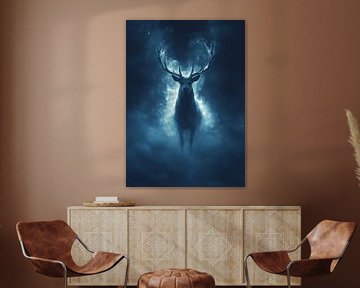 Cerf bleu mystique sur mlaelaty 23