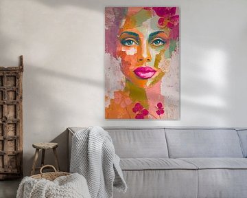 Vivid Bloom Portrait by Marijke Trienekens