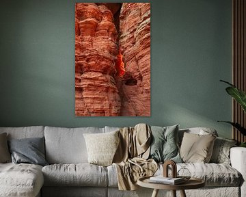 Avond gloed Altschloßfelsen Pfalz Eppenbrunn