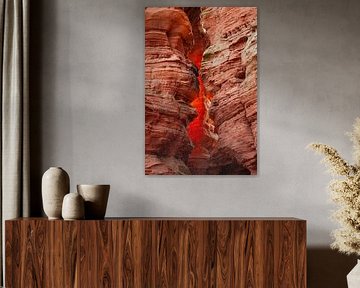 Avond gloed Altschloßfelsen Pfalz Eppenbrunn