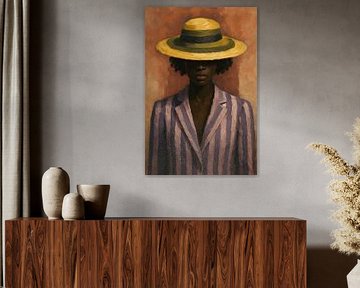 Stylish Vintage Portrait Woman