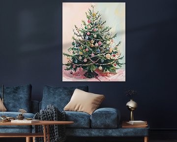 Colourful Christmas tree by Wonderful Art