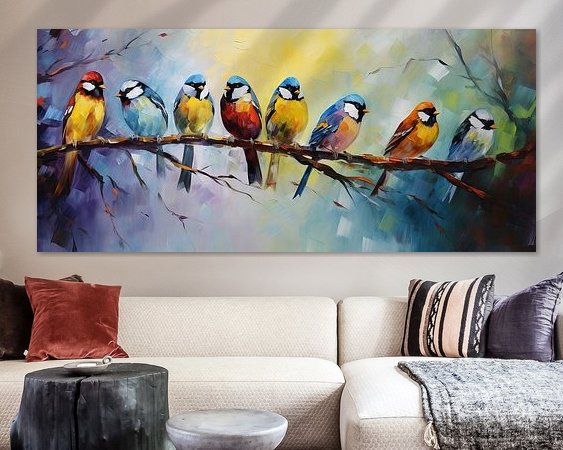 Example of the artwork in a room