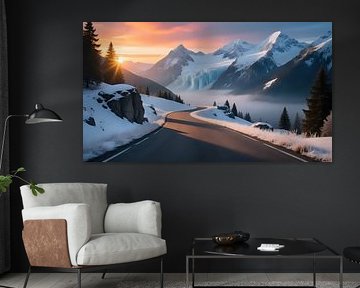 Col glacé au crépuscule sur Jean Pierre