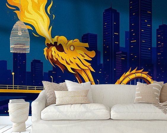 Example of the artwork in a room