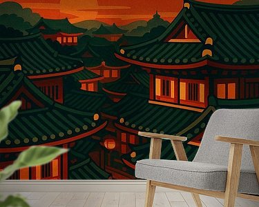 Example of the artwork in a room