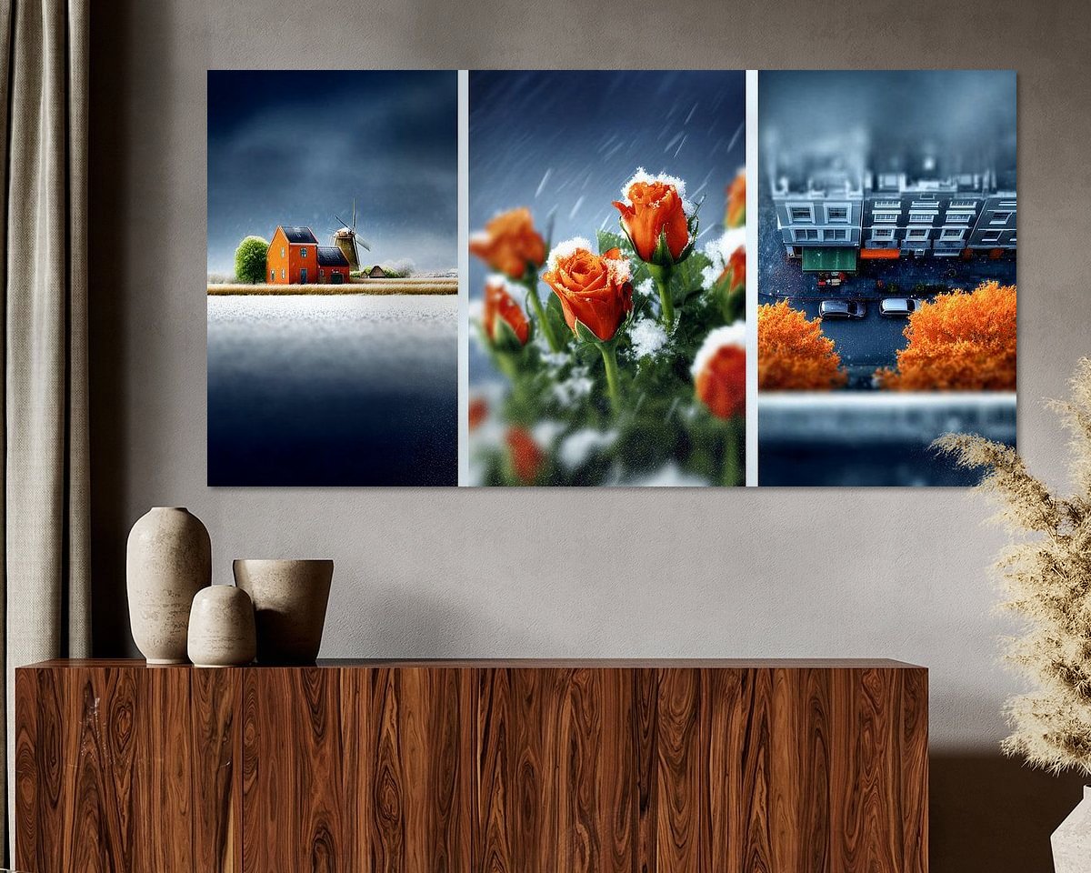 Example of the artwork in a room