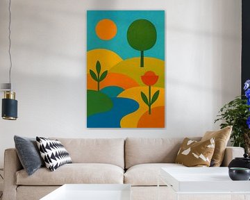 Abstract nature painting. by Johannes