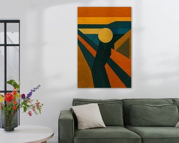 Abstract 'The Scream' painting.