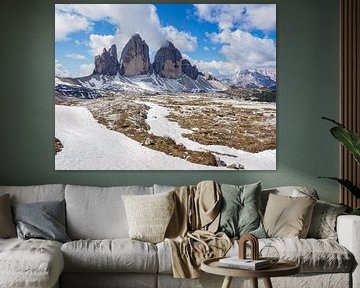 Majestätische Drei Zinnen in Südtirol – ikonisches Bergmassiv der Dolomiten, spektakulär in Licht, Form und alpiner Landschaft von Miriam Schwarzfischer Fotografie