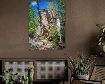 Ottofelsen im Harz - Stempelstelle der Wandernadel