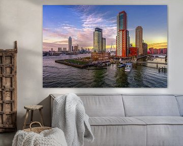Mooiste uitzicht van Rotterdam van Leon Okkenburg