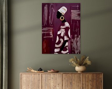Burgundy silhouette by Studio Allee