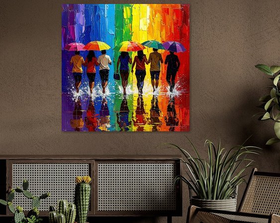 Example of the artwork in a room