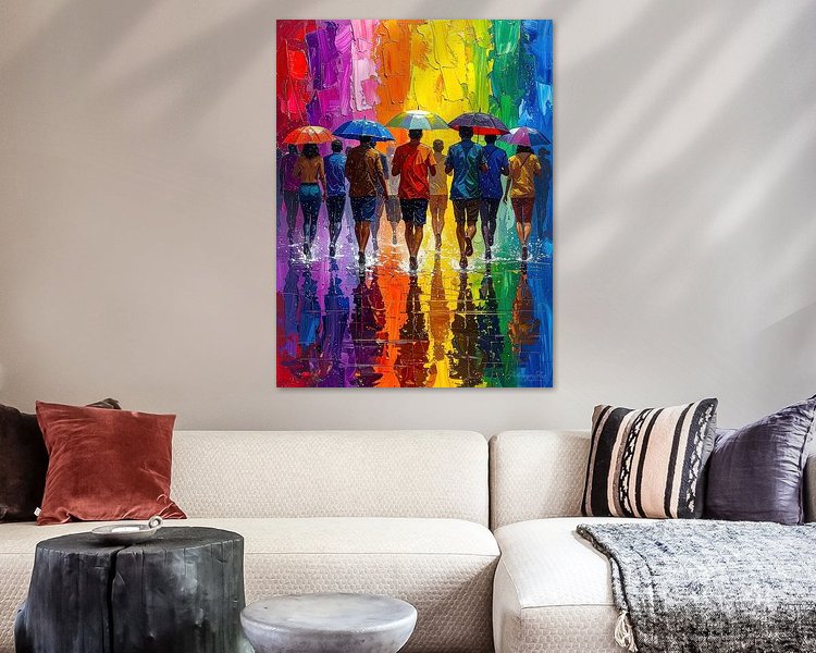 Example of the artwork in a room