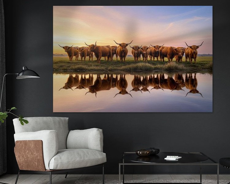 Example of the artwork in a room