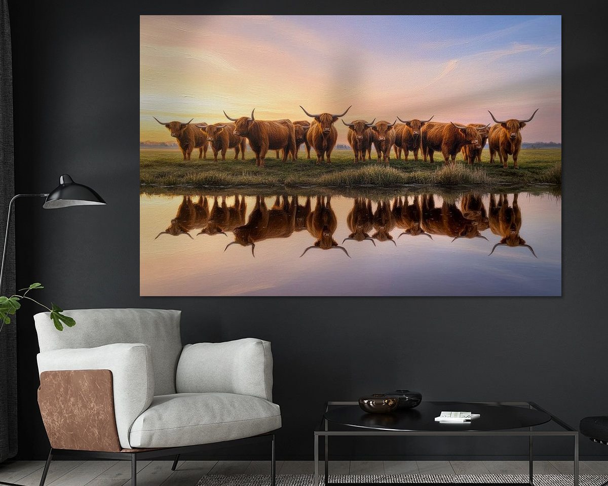 Example of the artwork in a room