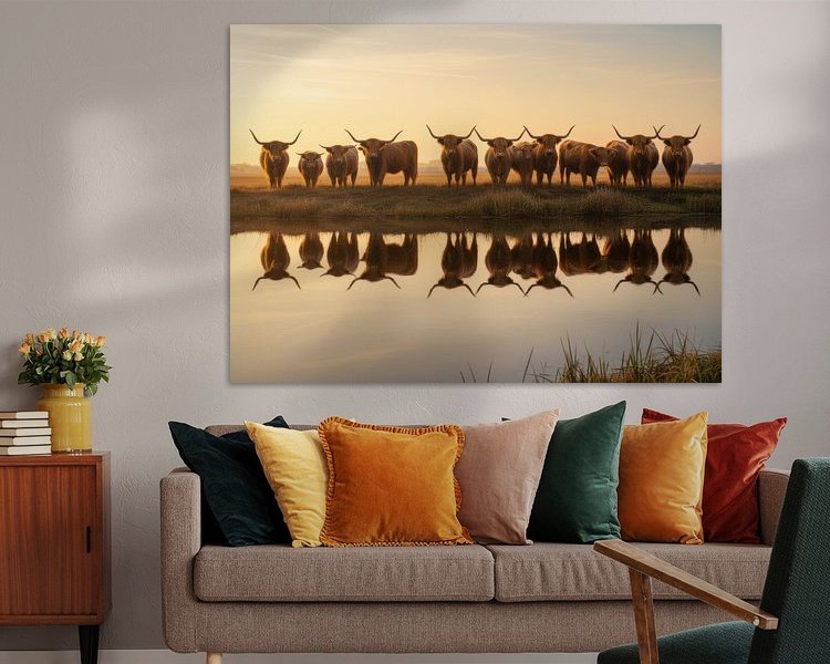 Example of the artwork in a room