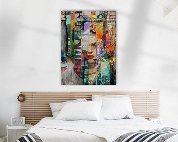 Frida on wood by Ingrid van der Meer