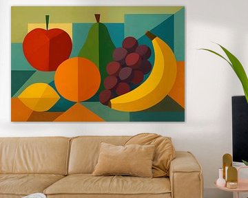 Still life of fruit illustration