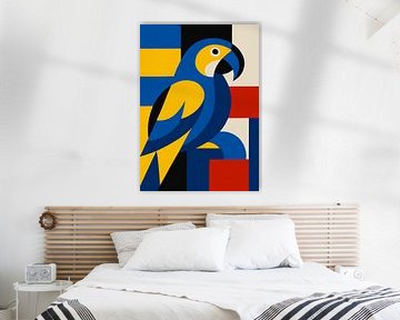 Illustration de perroquet sur Galerie Hoppenbrouwers