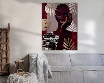 Silent Grace in Burgundy