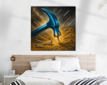 Hammer und Nägel - Handwerkliches Werkzeug von Basahen