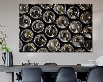 LED structure in abstract macro image