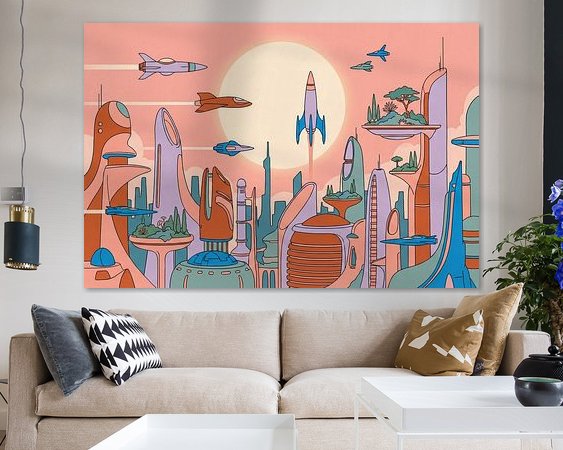 Example of the artwork in a room