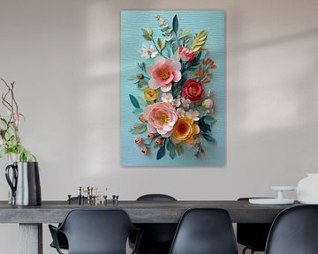 Bouquet de papier Harmony sur Thea