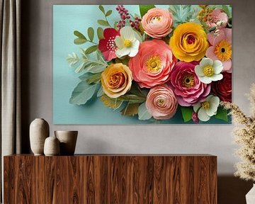 Papieren Kleurenpracht van Thea