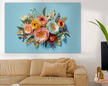 Papieren Bloemenpracht van Thea