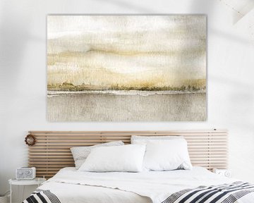 Extensive brown landscape without trees by Claudia Gründler