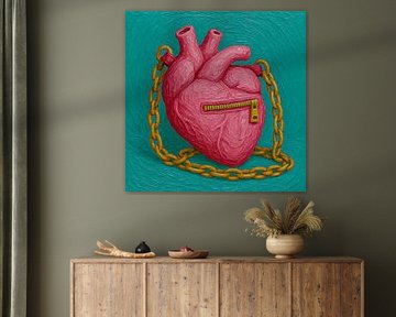 Menschliches Herz Tasche Illustration