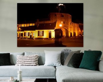 Harderwijks Vischpoort bei Nacht