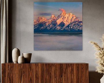 Snake River Overlook – Grand Teton National Park bij zonsopkomst van Henk Meijer Photography