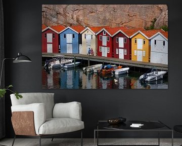 Boathouses Smögen by Sven-Erik Arndt