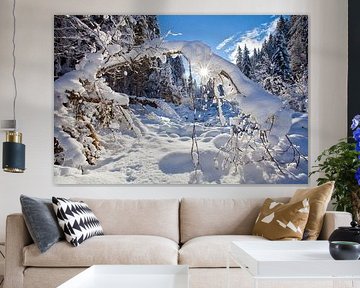 Dreamlike winter landscape