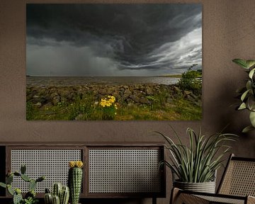 Thunderstorms over Schokkerhaven by Martien Hoogebeen Fotografie